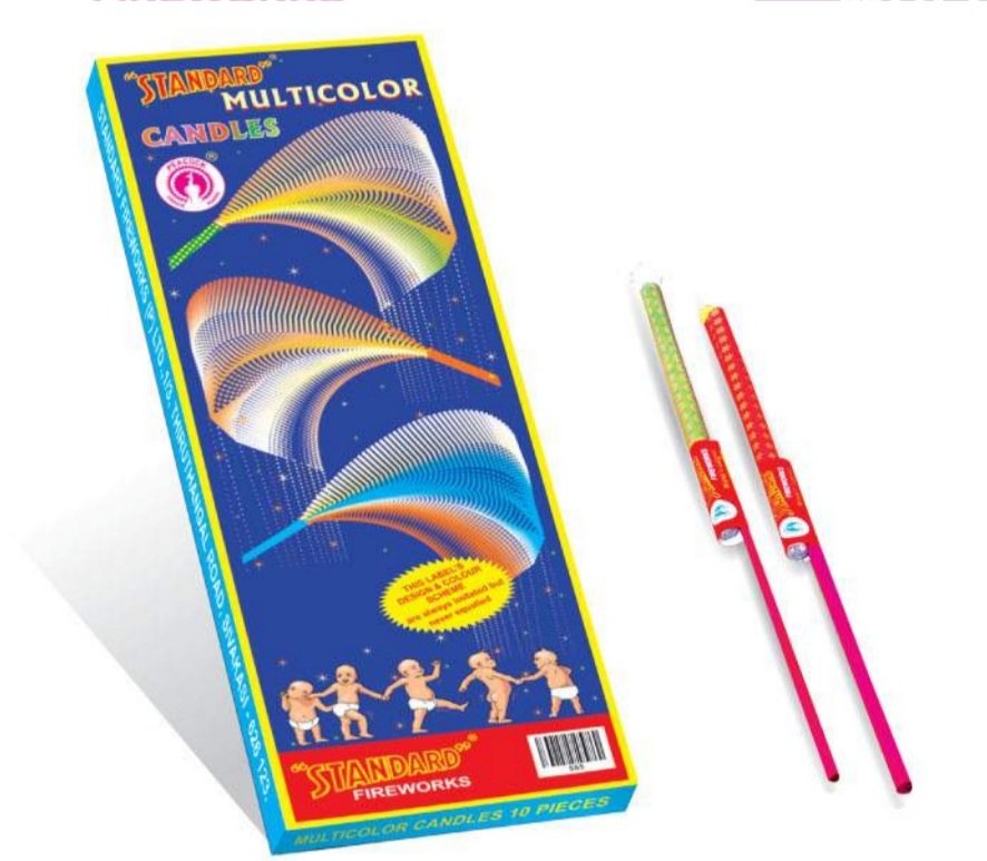 STD MULTI COLOR CANDLE